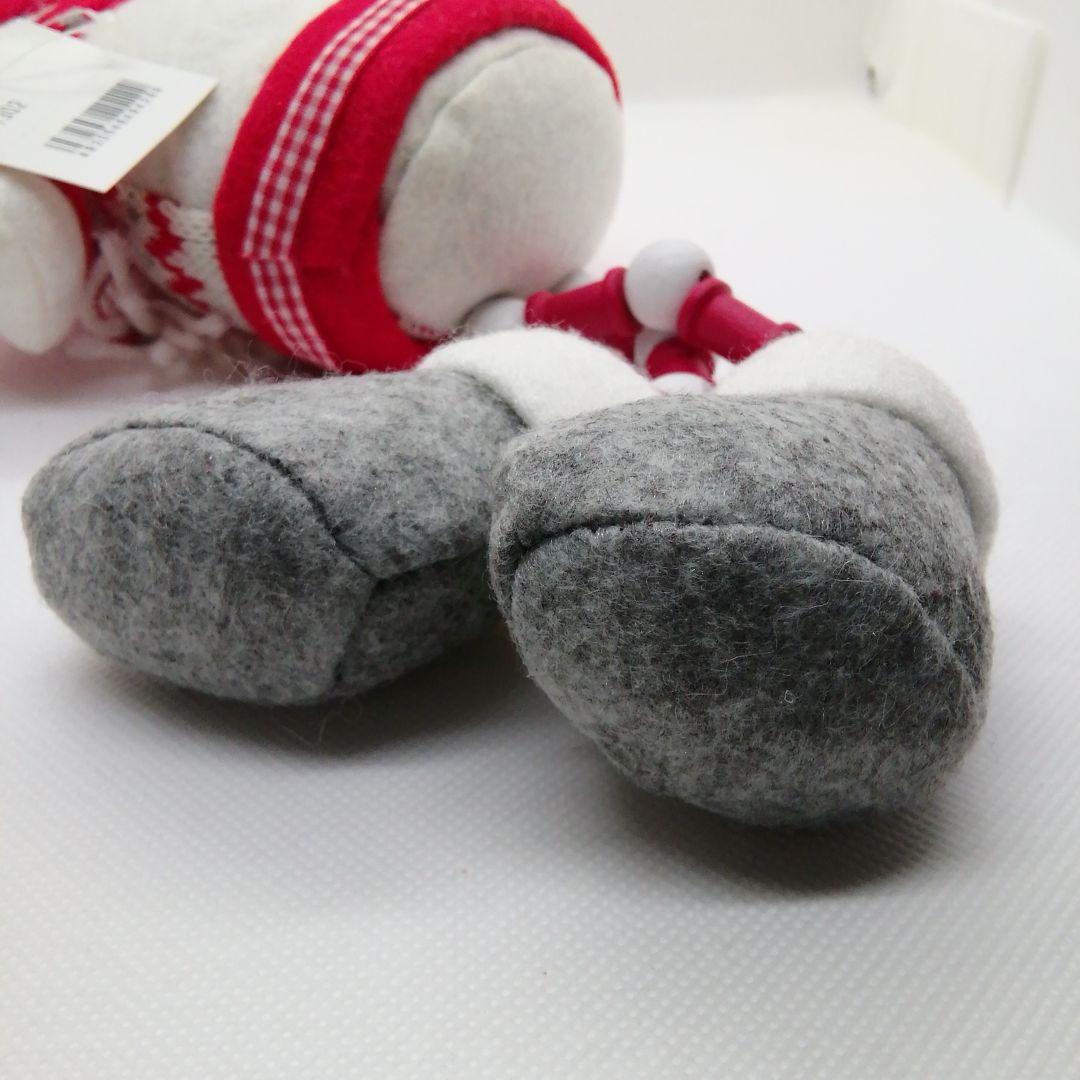 クリスマススノーマン　ラグドール　足ぶらスノーマン置物