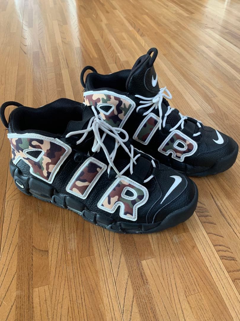 Nike ナイキ エア モア アップテンポ　ブラックカモ
