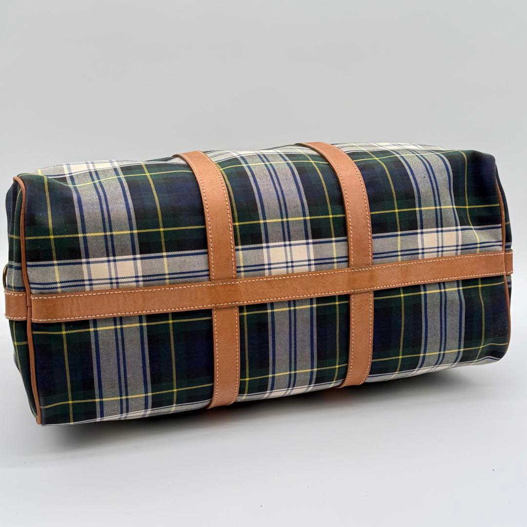 【美品】Ralph Lauren タータンチェック ボストンバッグ 2way