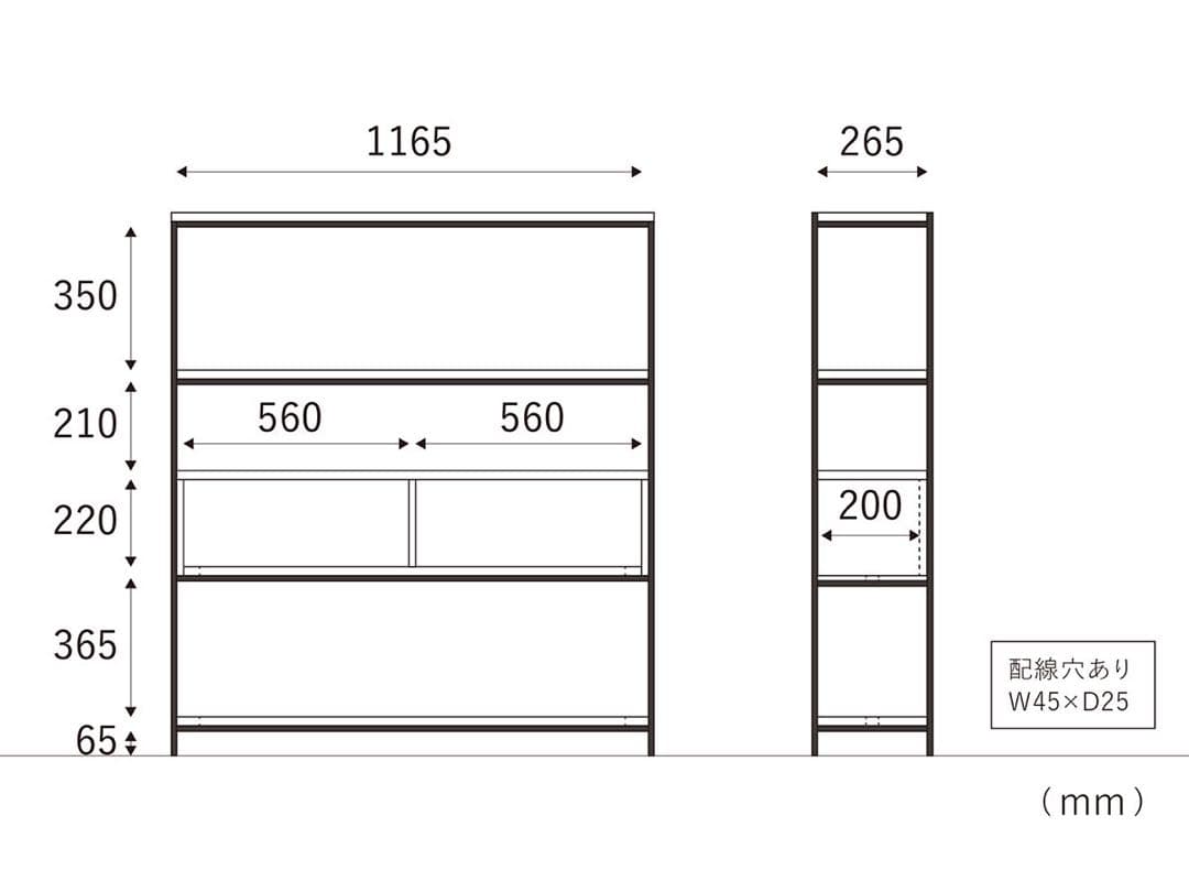 美品｜DOCK OFFICE SERIES SHELF ウォールナット