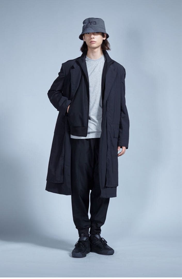【定価13万円・極美品】Yohji Y-3 Nylon Overcoat 黒 S