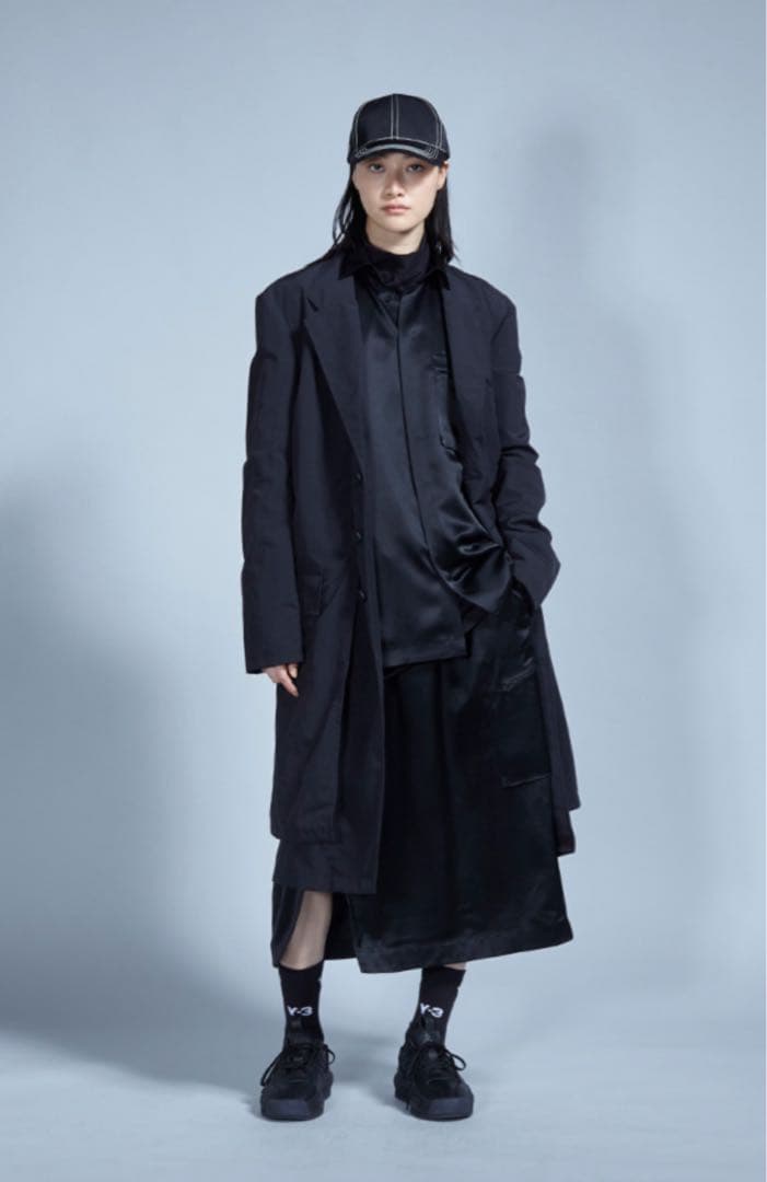 【定価13万円・極美品】Yohji Y-3 Nylon Overcoat 黒 S