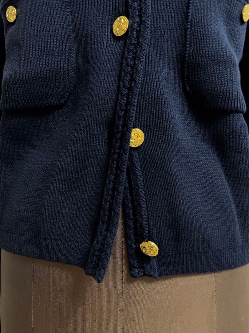 未使用　Plage プラージュ　ゴールドボタン ニットジャケット 金ボタン