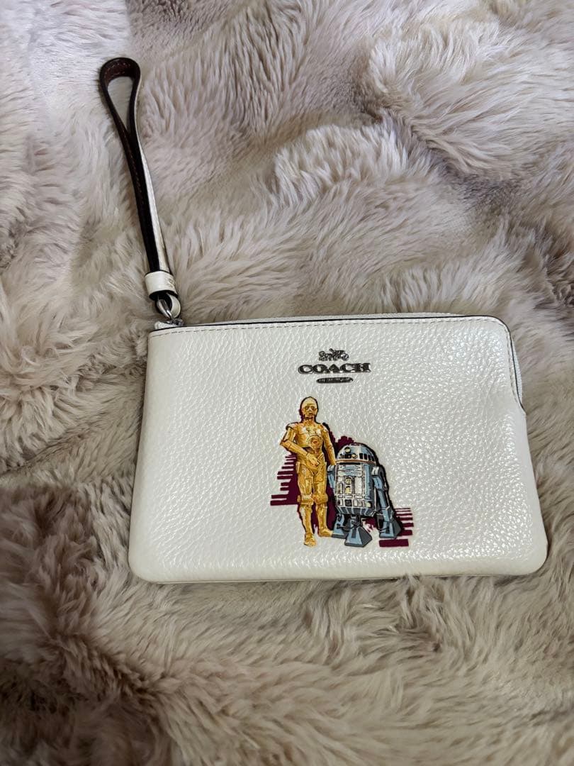 【パンダ様】COACH スター・ウォーズ ポーチ ホワイト