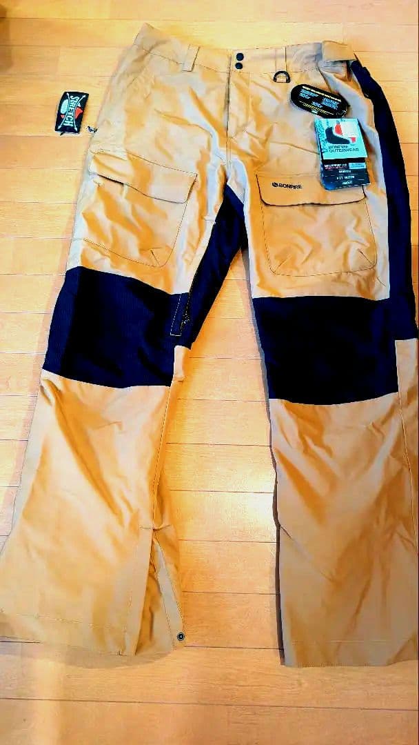 BONFIRE パンツ XL 黒/キャメル　新品です burton　volcom