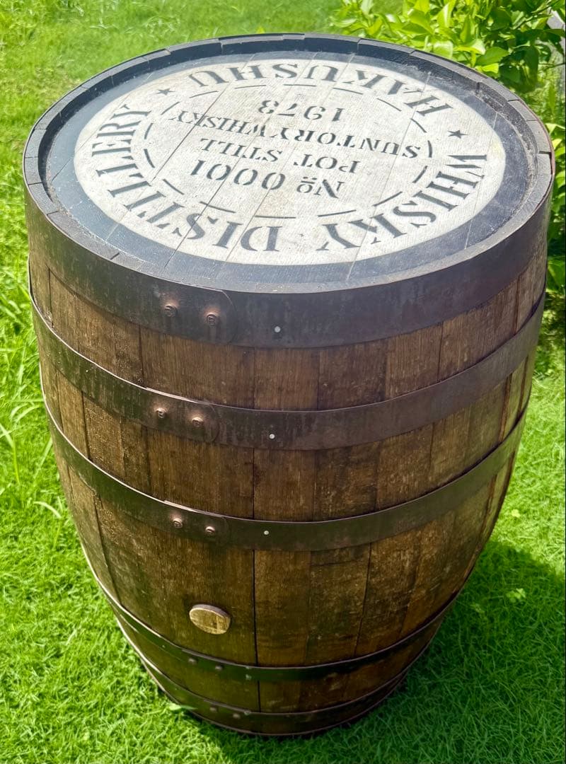 S*N様 WHISKY サントリーウイスキー樽テーブル カウンターテーブル樽化粧