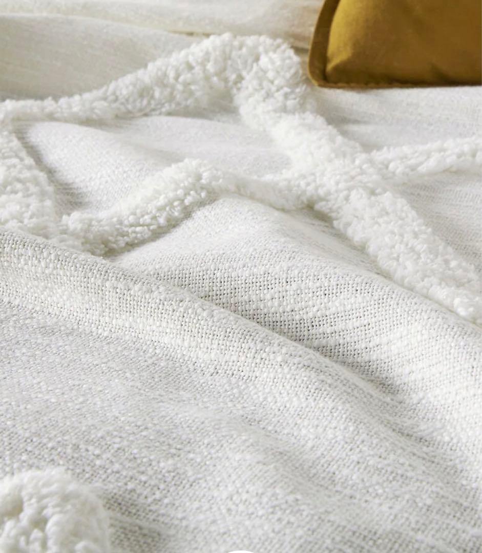 新品☆ 完売　LAREDOUTE ベッドスプレッド　ベットカバー　ベットスロー