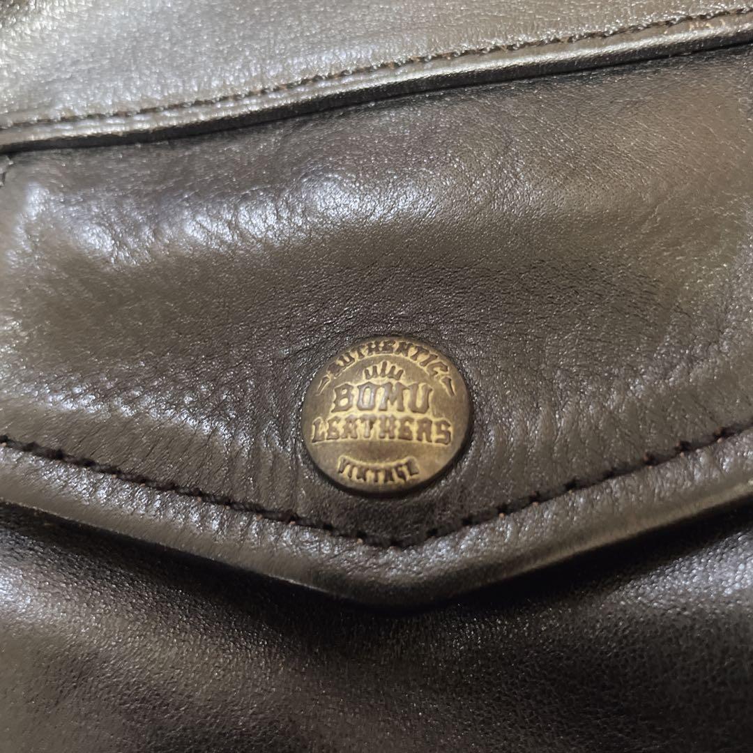 LEATHER BOMU ダブルライダース ホースハイド 2XL 馬革 稀少