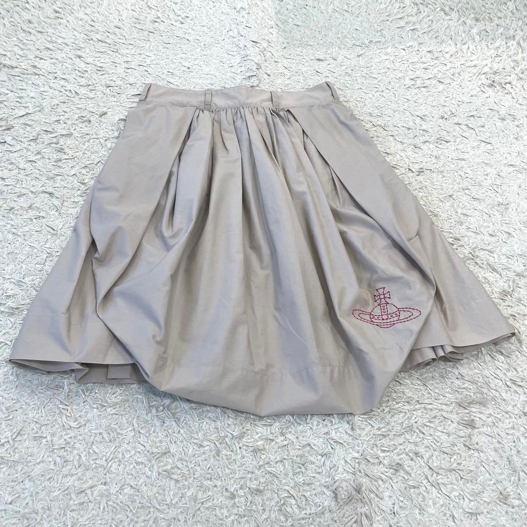 Vivienne Westwood 変形スカート ビッグオーブ ベージュ 2 M