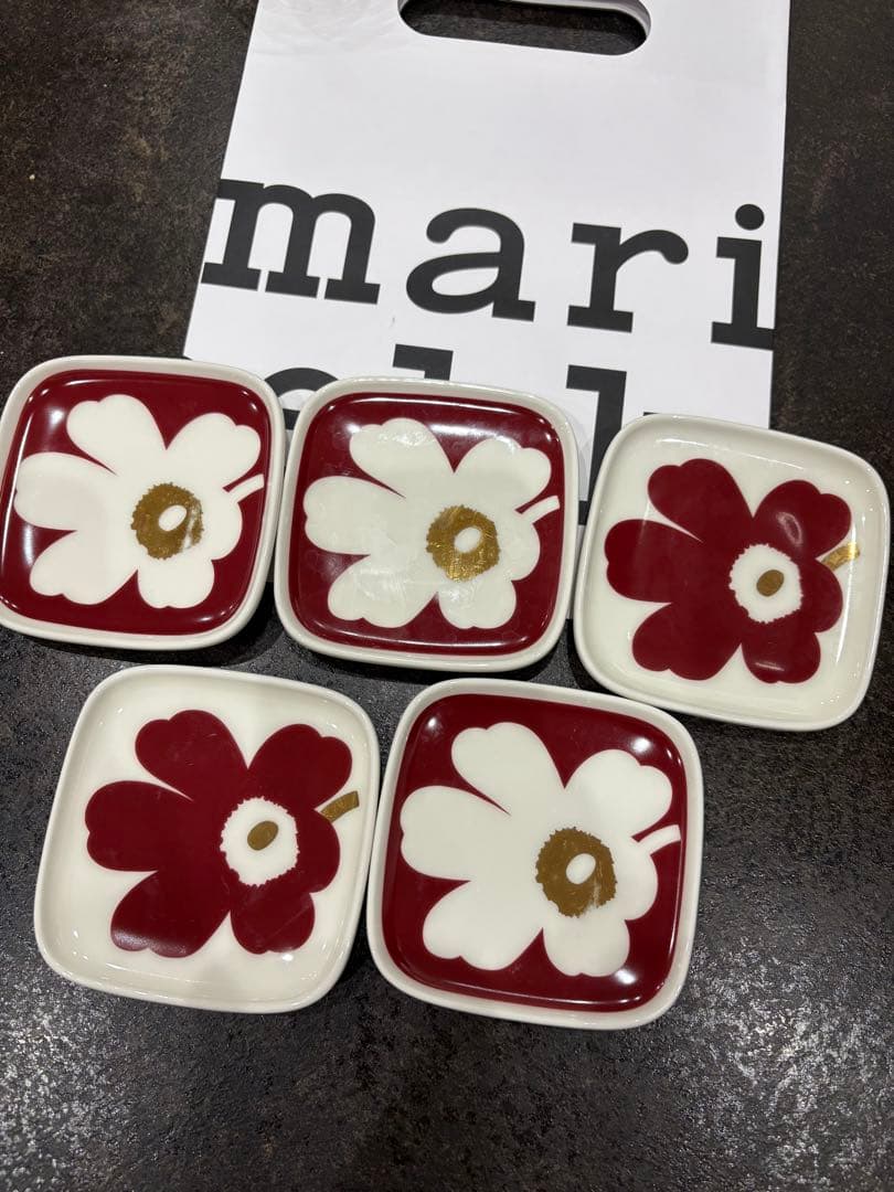 マリメッコ　ウニッコ　プレート　70周年　５枚セット