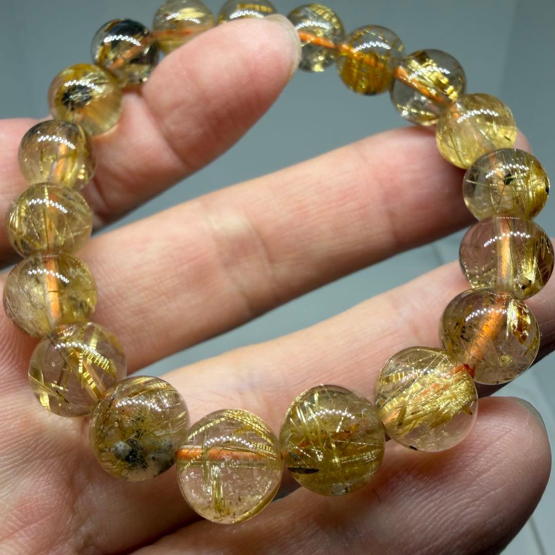 ■ハイクオリティ ゴールド タイチン ルチル クォーツ 030■