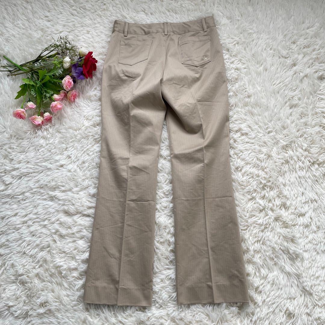 バーバリーロンドン ベージュストライプシングル2Bパンツスーツノバチェック