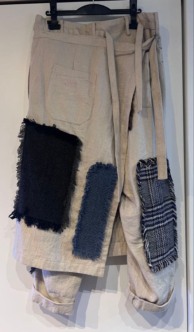 ヨウジヤマモト プールオム 23ss ラウールパッチワークセットアップ