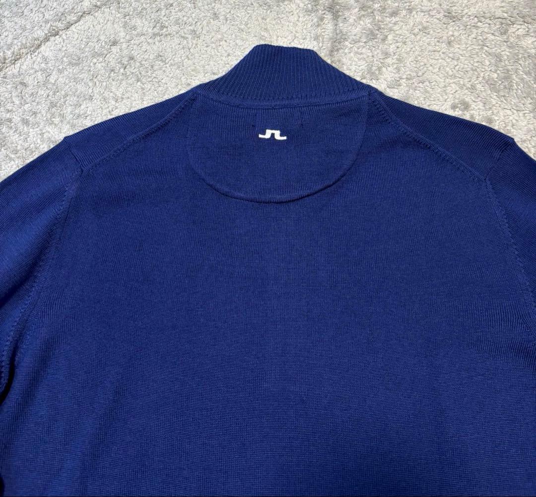 ★新品 J.LINDEBERG ゴルフセーター モックネック ハーフジップアップ