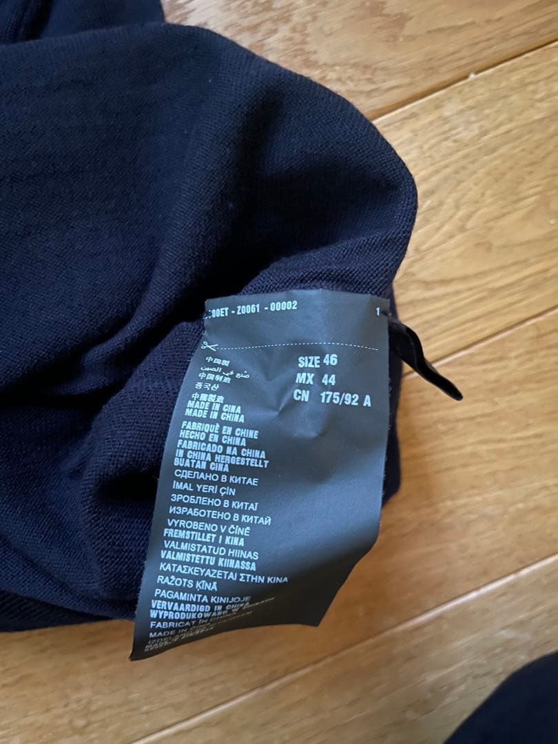 PRADA ネイビー ボタン付きカーディガン 46