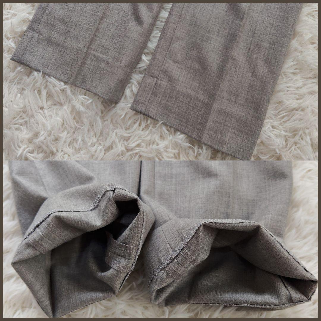 セオリー　パンツスーツ　セットアップ　ビジネス　フォーマル　グレー　1つボタン