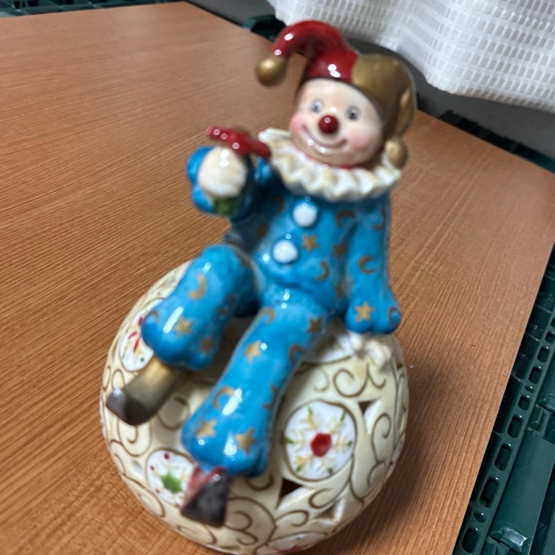 【超美品】ビレロイボッホ　北欧　北欧雑貨　インテリア雑貨　ピエロ　キャンドル置物