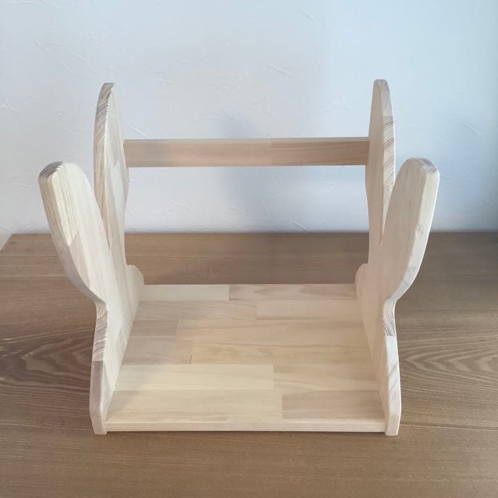 ハンドメイド パイン集成材 ブックスタンド