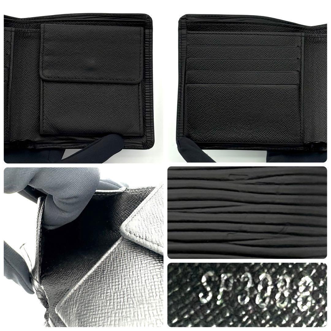 ルイヴィトン 折財布 エピ ノワール ポルトフォイユ マルコ 黒 2051