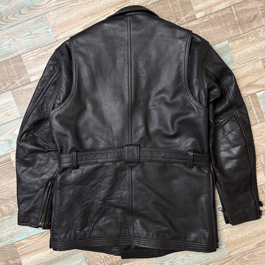 HAROLDS GEAR レザージャケット モーターサイクルコート ブラウン M