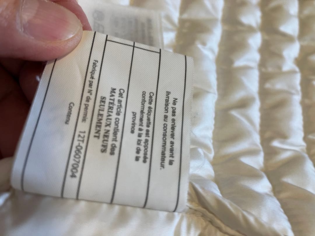 アバクロンビーアンドフィッチ　ホワイト キルティングダウンベスト　新品未使用