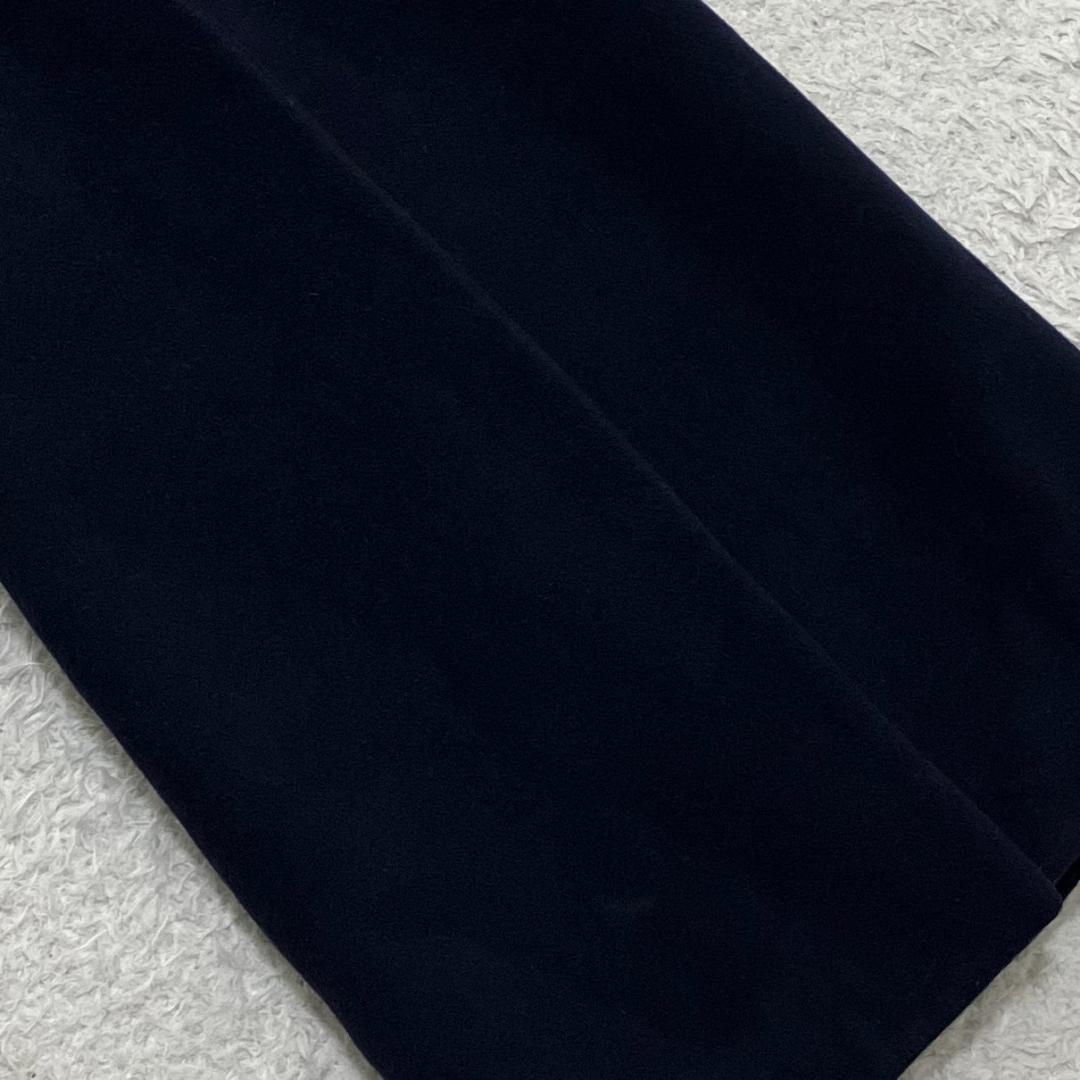 美品✨チノ CINOH チェスターコート マキシ丈 ウール ネイビー 紺 38