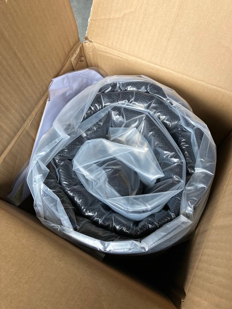 新品未使用　圧縮ロールでお届け ボンネルコイルマットレス　セミシングル　ブラック