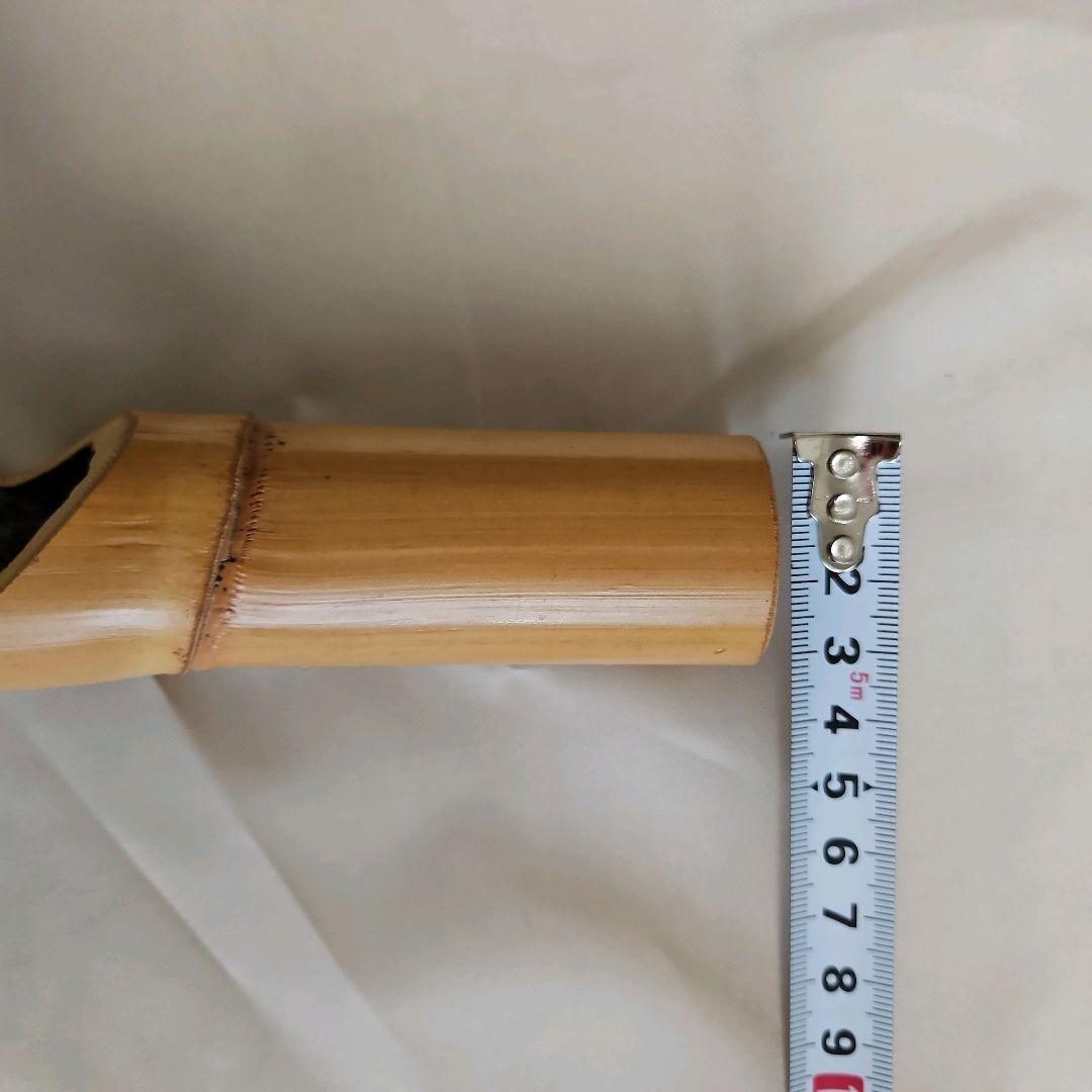 亀甲竹　竹花入れ　 掛け花入れ