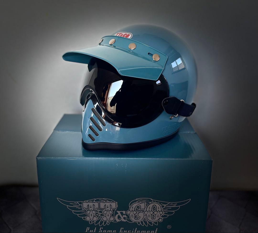 TT&CO モトモト3　SG/DOT　クラシックブルー　専用ゴーグルセット