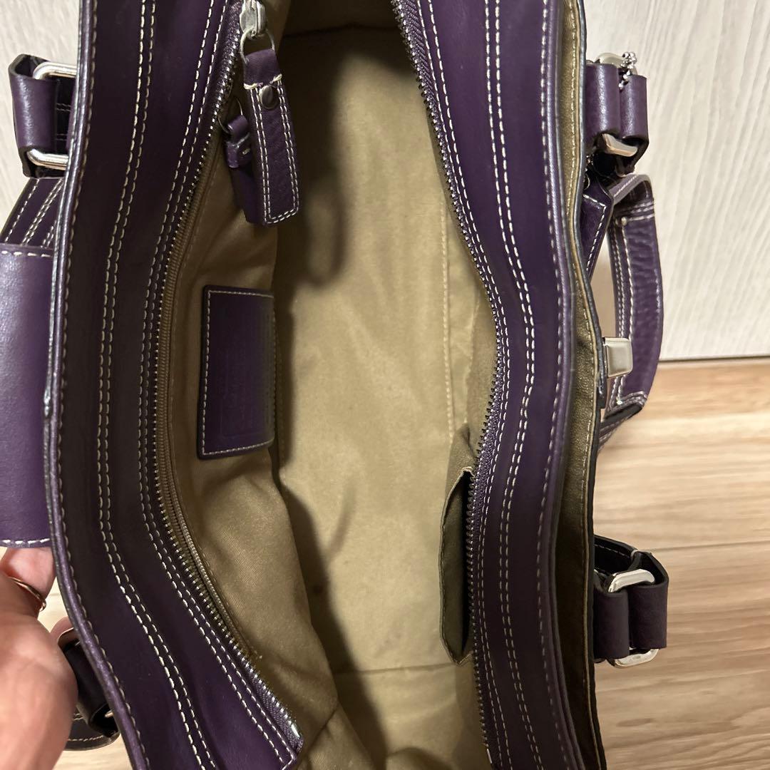 COACH コーチターンロック ハンプトンズ キャリーオール レザートートバッグ