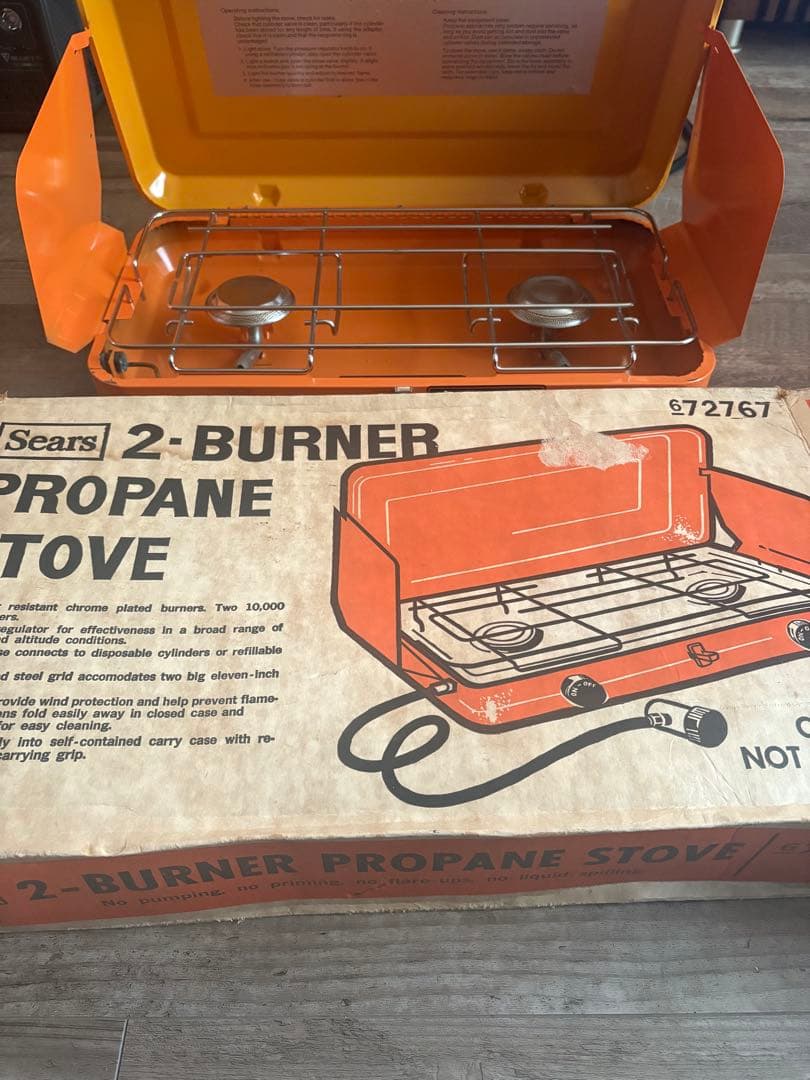 激レアデッドストック　searsシアーズ　ビンテージ　2バーナー　ツーバーナー