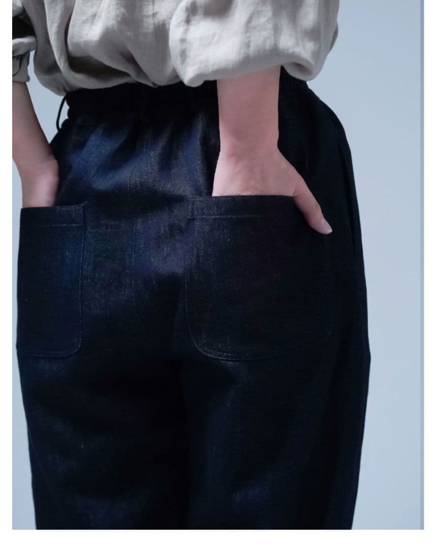 wafu.【リネンデニム】みんな大好き 一番使いやすいシルエットのデニムパンツ