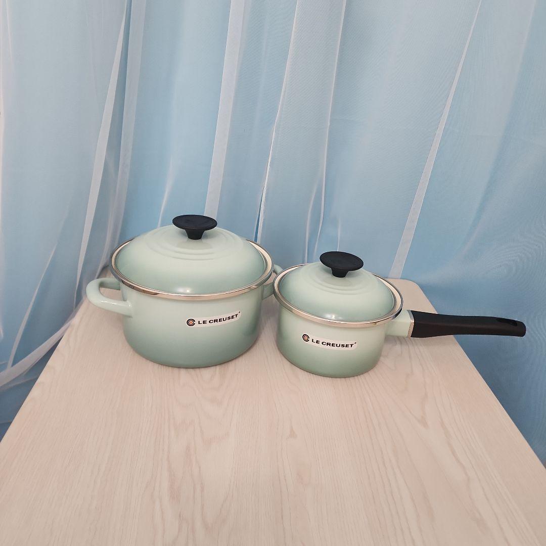 【送料還元最終値下げ】LE CREUSET ホーロー鍋 2点セット