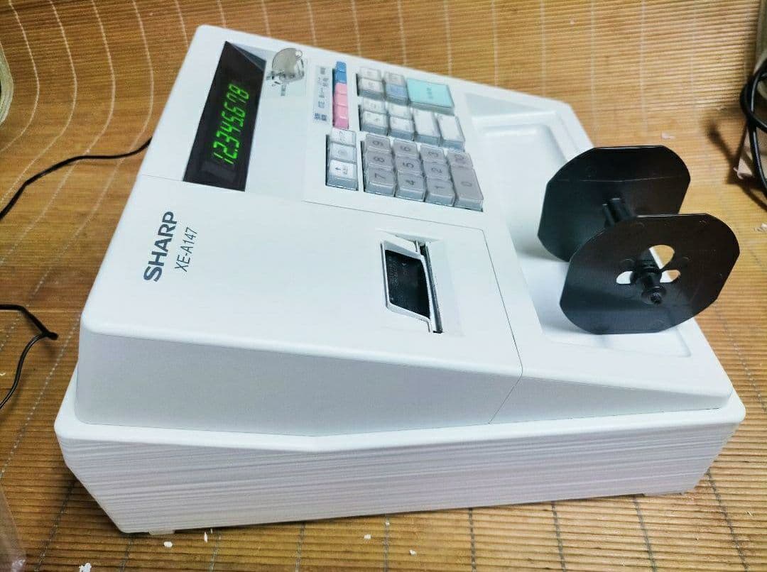 シャープレジスター　XE-A147　PC連携売上管理フル設定無料　844812