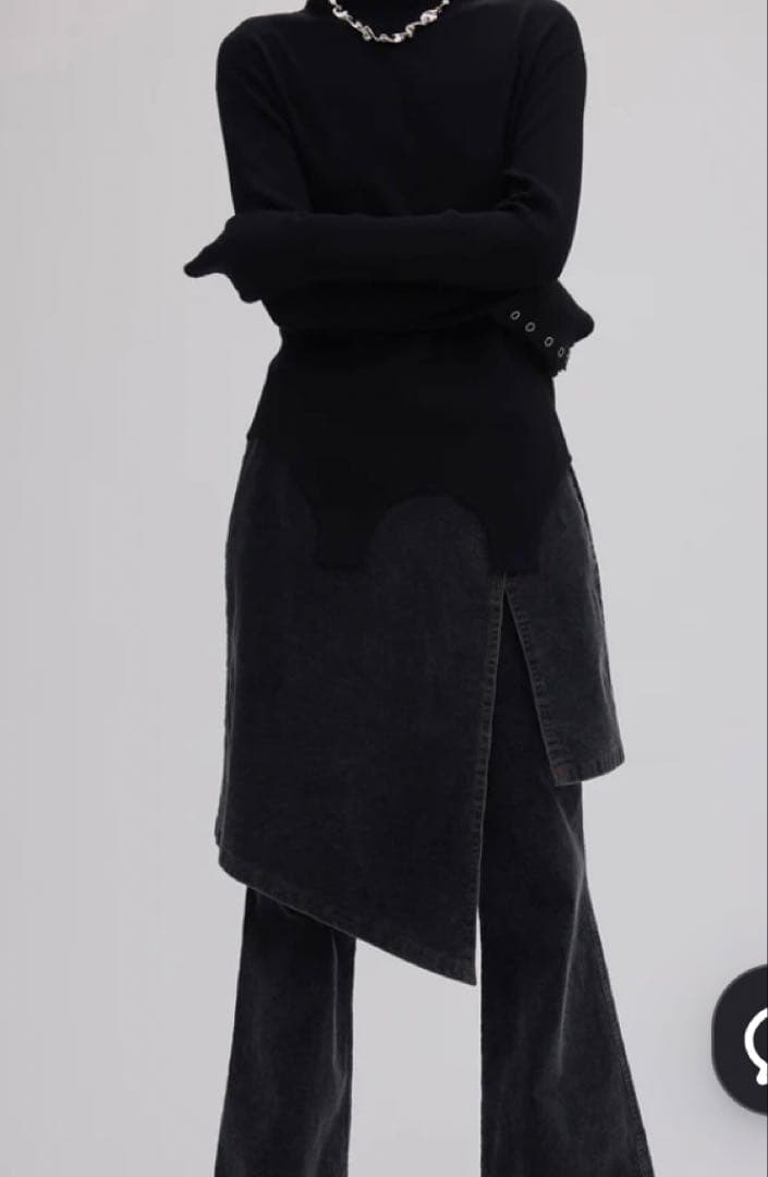 スカート UND STRETCH CORDUROY SKIRT WITH PANTS