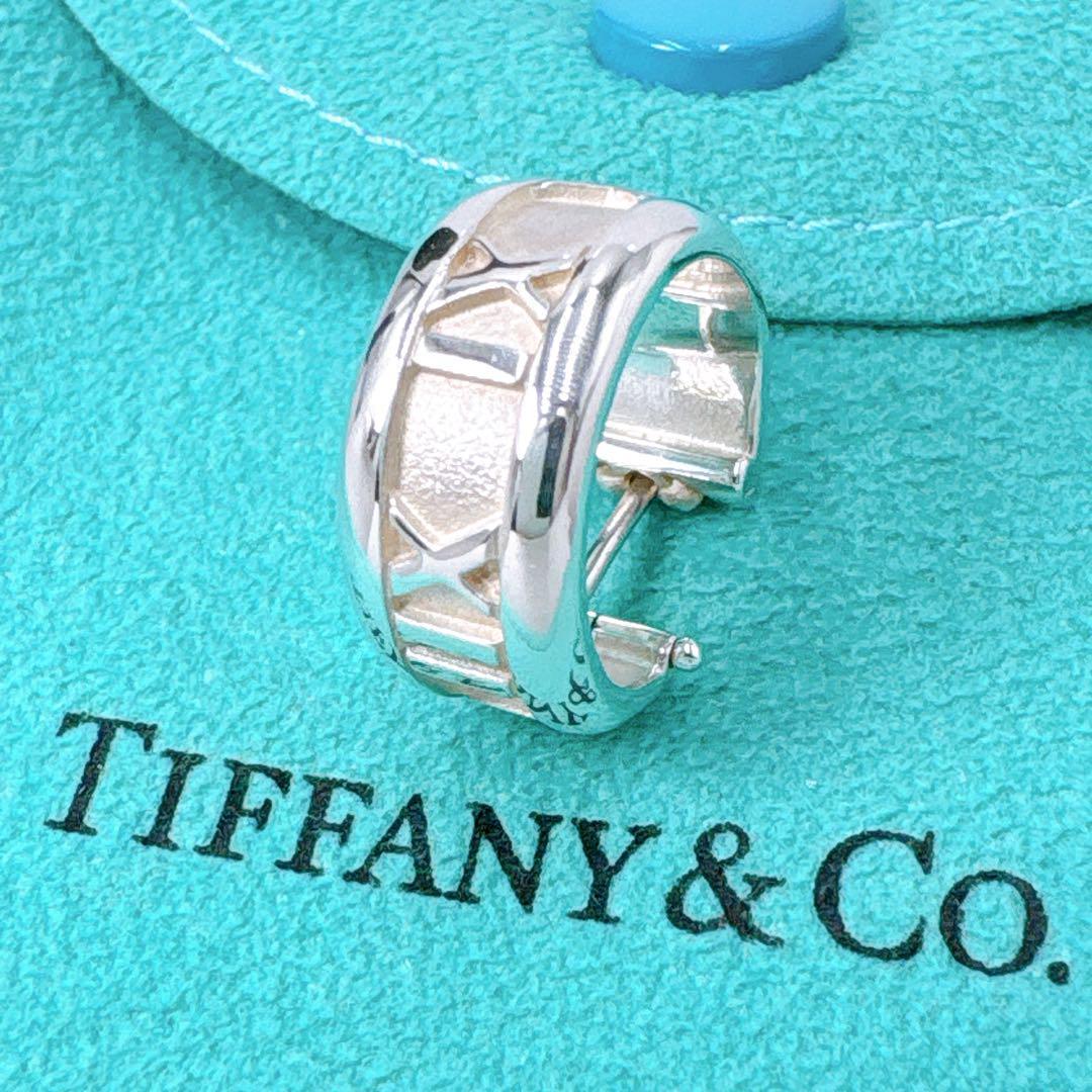 極美品 ティファニー アトラス フープ ピアス シルバー925