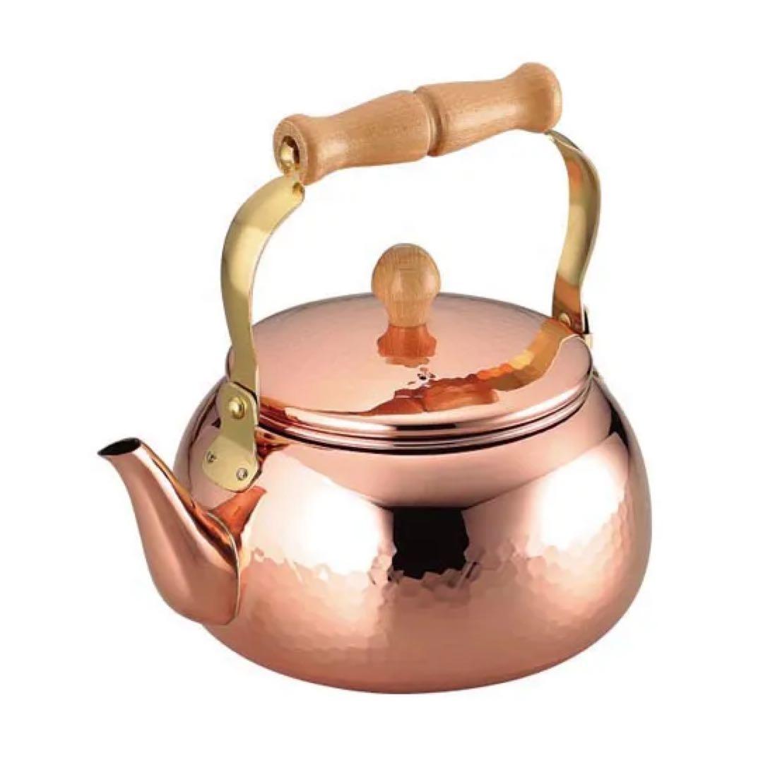 銅製ケトル2.4L【食楽工房】＜メイド・イン・ツバメ認証マーク＞