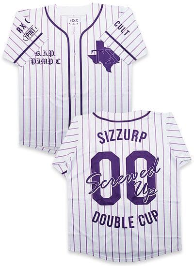 洋楽 TEXAS SIZZURP BASEBALL JERSEY dj screw