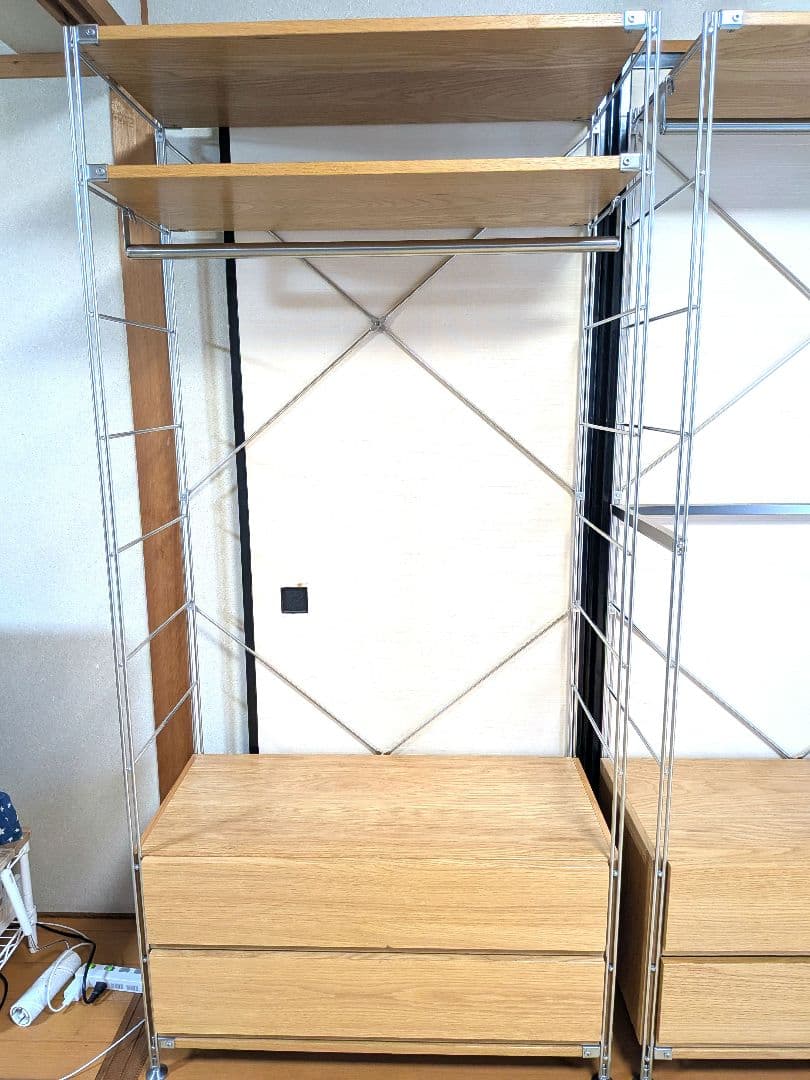 無印良品 ステンレスユニットシェルフ ワードローブ 棚 ラック 収納棚