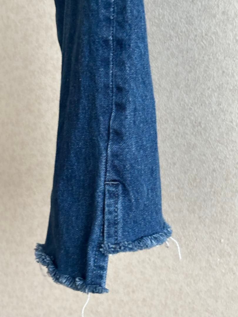 seventen セブンテン　ハイライズスリムストレートデニムパンツ　L