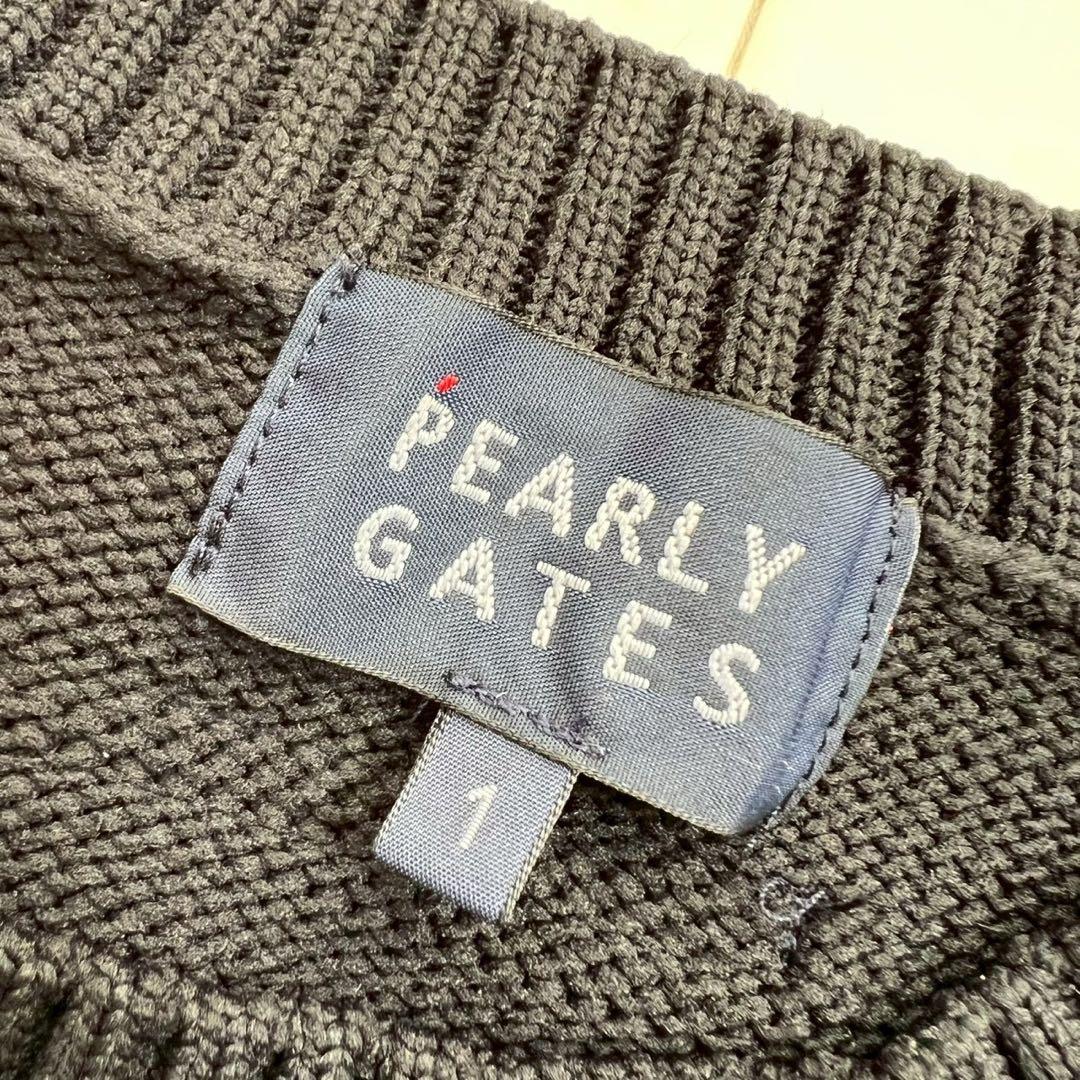 PEARLY GATES 上田桃子コラボ トラッドラビット柄クルーネックニット