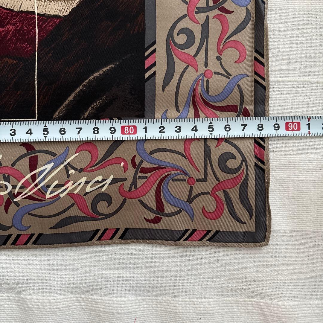 レオナルドダヴィンチ　シルク　スカーフ　Leonardo da Vinci 絵画