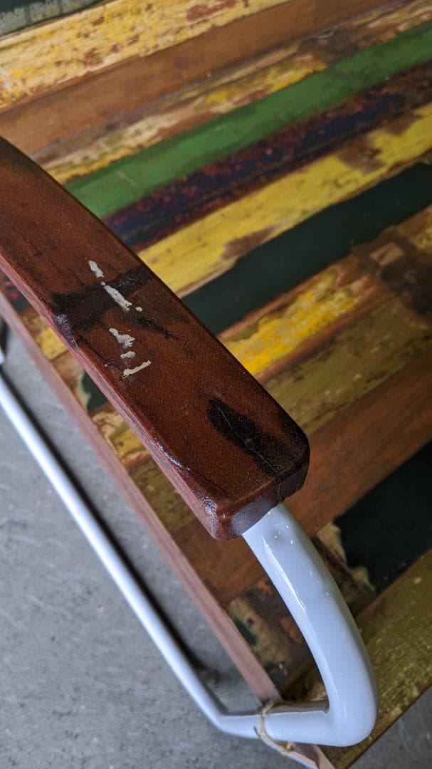 【新品＆匿名＆送料込】残り僅か！ボートアイアン一人掛けベンチ