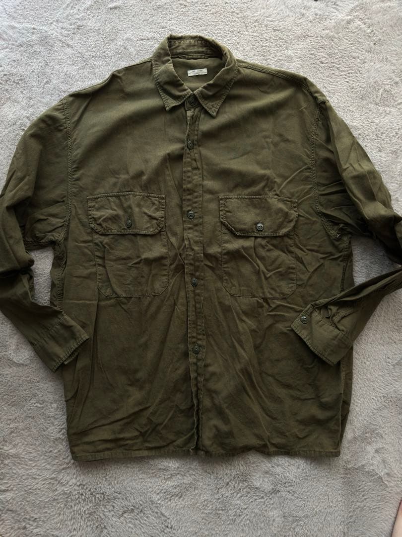 COMOLI ベタシャンCPOシャツolive 3