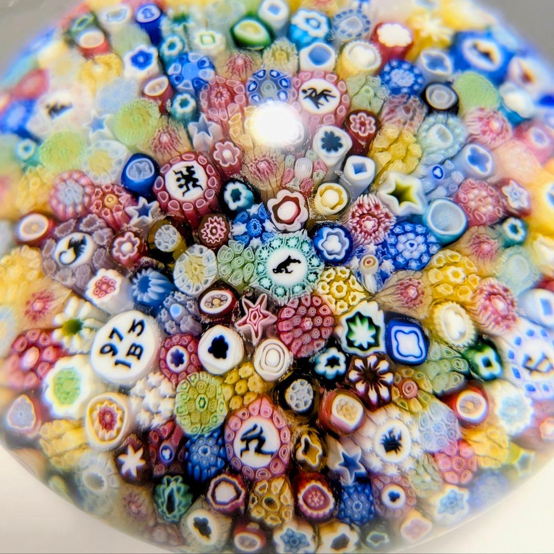 ＊希少！＊ バカラ ミルフィオリ 千の花 クリスタル ペーパーウェイト 12星座