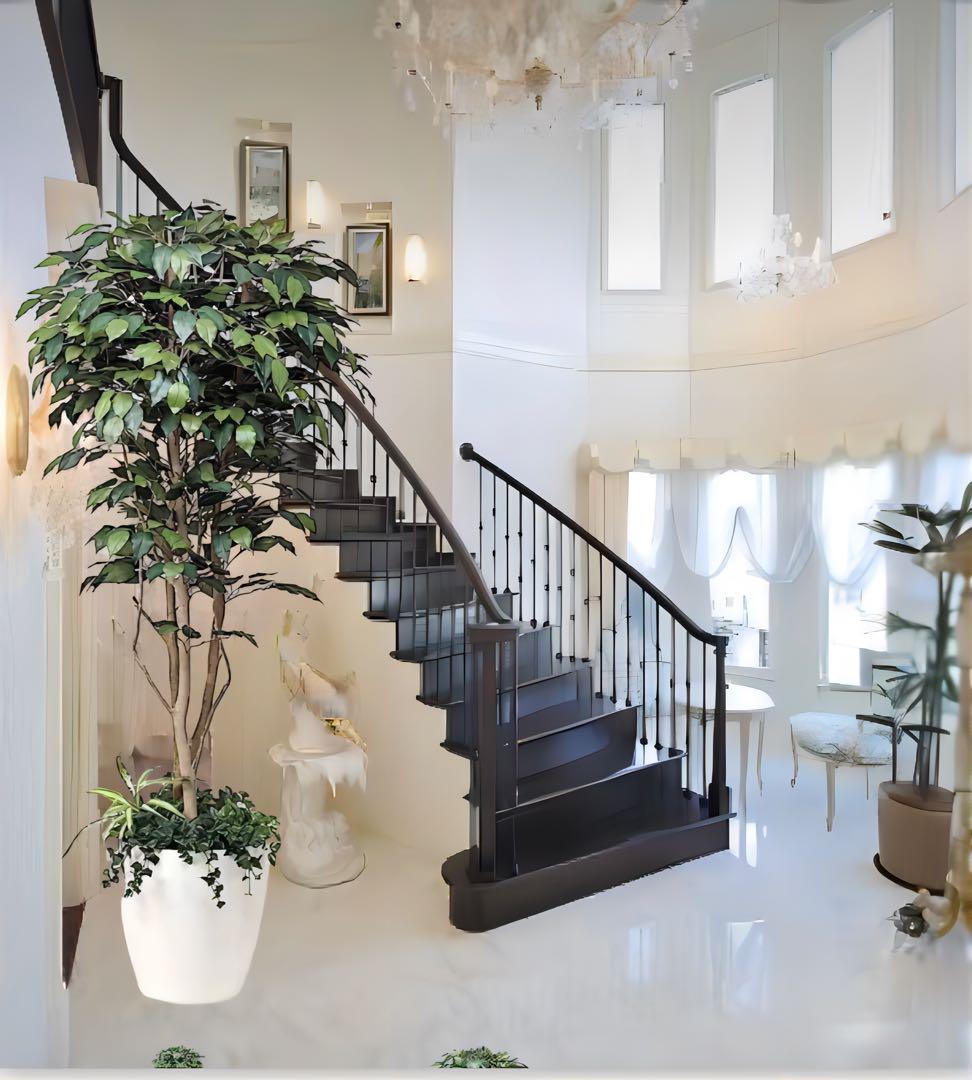 光触媒　人工観葉植物　ウォールグリーン　フェイクグリーン　ベンジャミン下葉付き