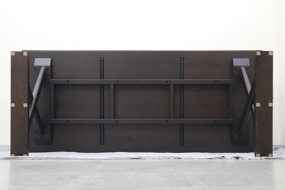 美品 TIME & STYLLE ダイニングテーブル 無垢材 旭川家具 6人用