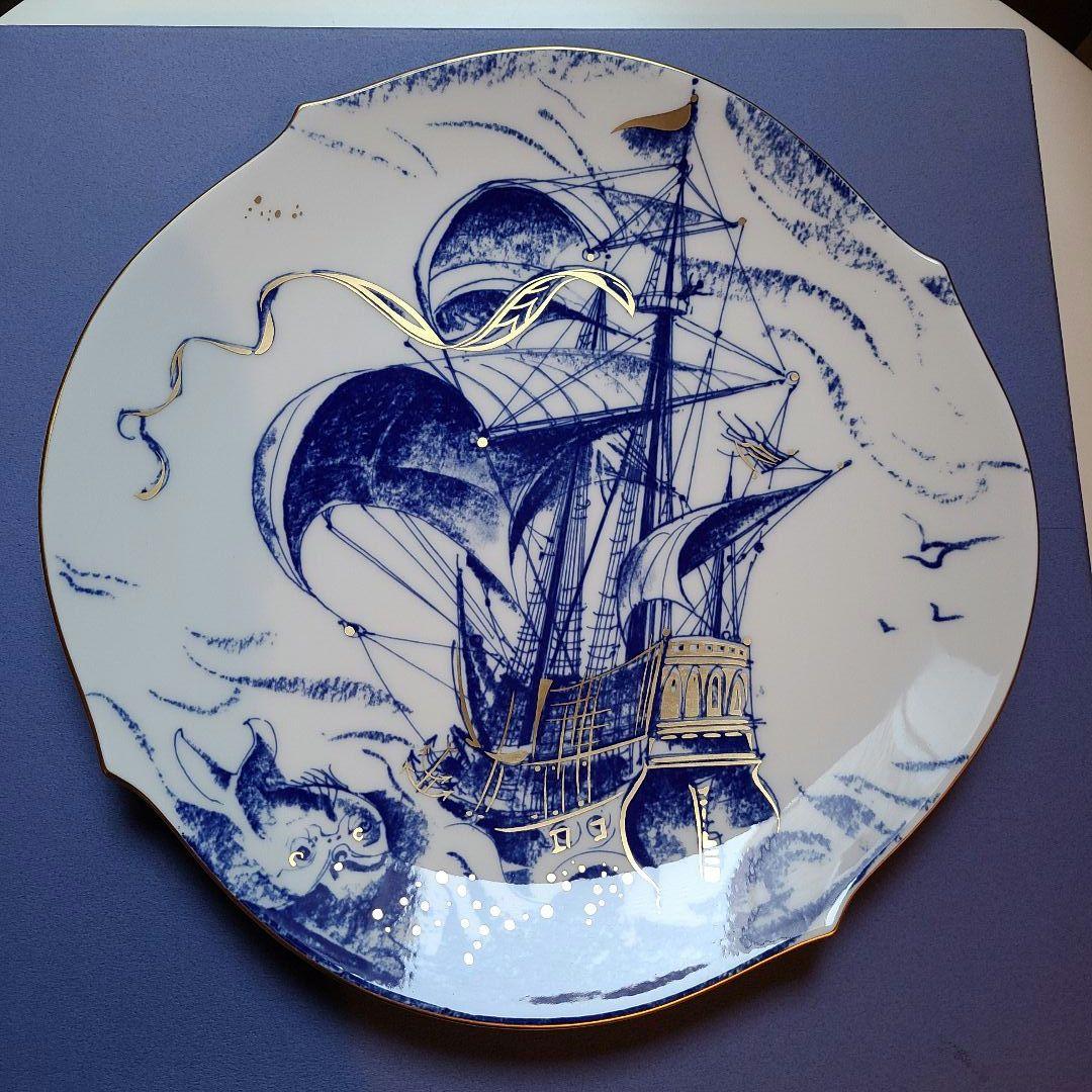 未使用 マイセン/イヤープレート 1999 「スペイン船ガレオーネ」