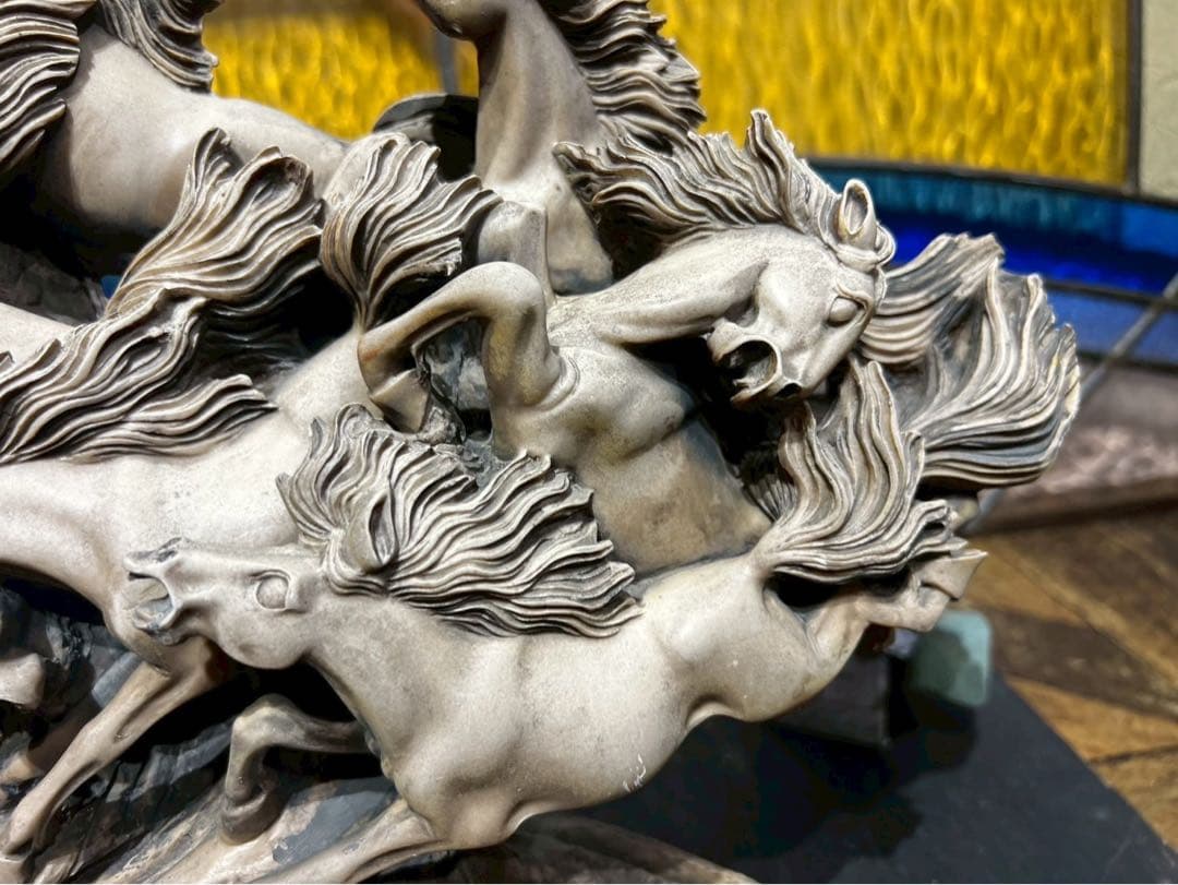 九頭馬 うまくいく 馬 置物 縁起物 風水 難あり インテリア