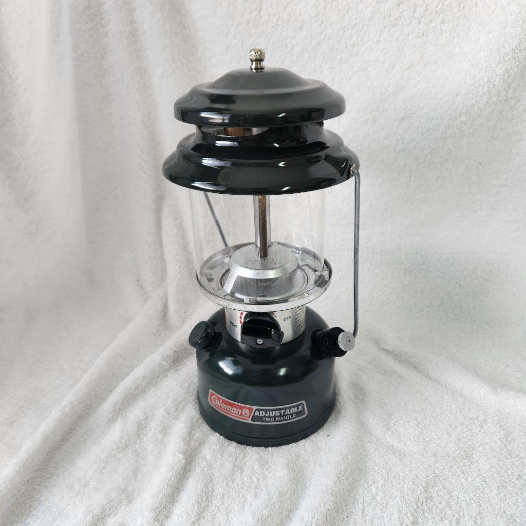 【美品】アメリカ産 コールマン ランタン ツーマントル ガソリン 付属品付き